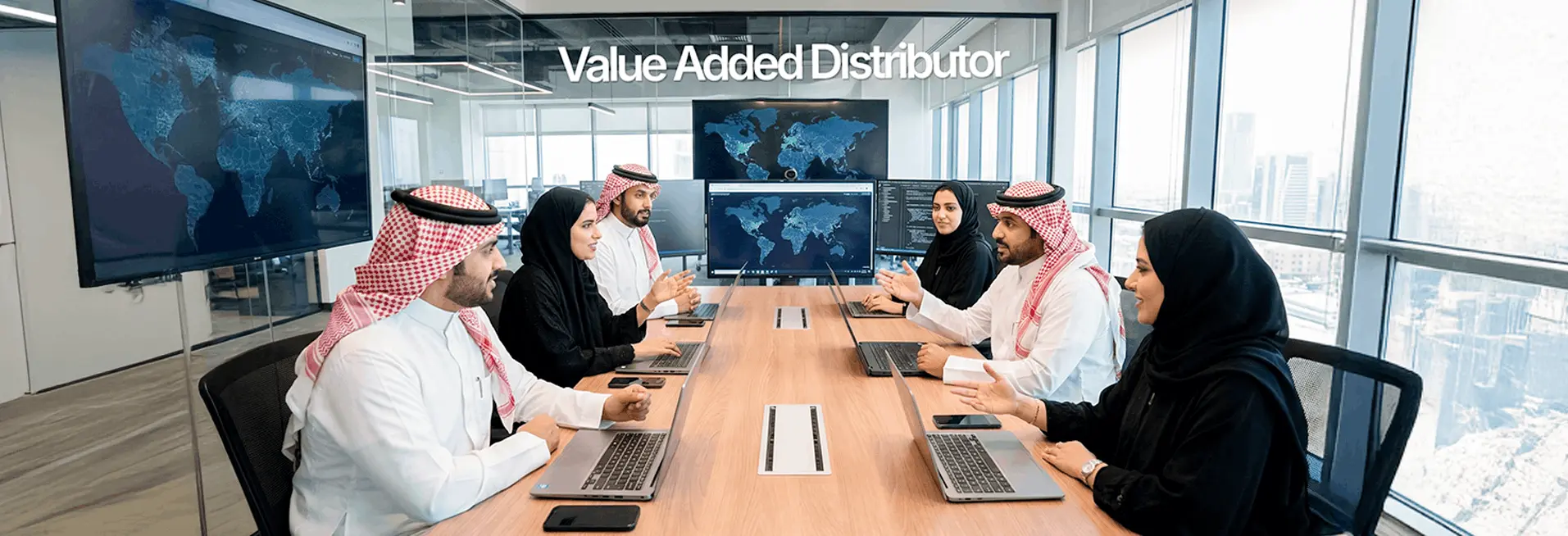 Cybersecurity professionals monitoring Security Operations Centre - Riyadh Saudi Arabia